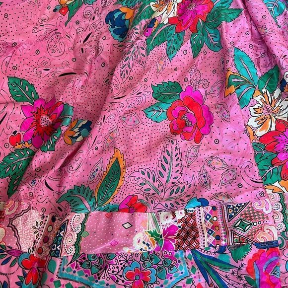 Diane Freis Silk Floral Skirt - Picture 2 of 4